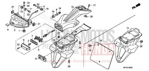 FEU ARRIERE CB1000RA9 de 2009